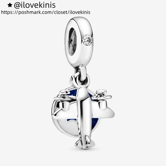 Pandora Propeller Plane Dangle Charm - Picture 1 of 6